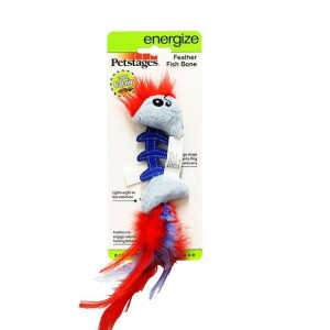 Petstages oścista ryba z piórkami