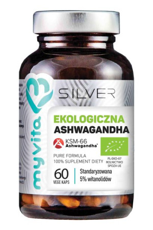 MyVita Ekologiczna ASHWAGANDHA BIO KSM-66 60 kaps