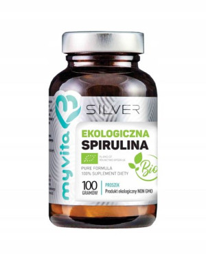 MyVita SPIRULINA BIO 100 kapsułek Białko Jod Detox SILVER