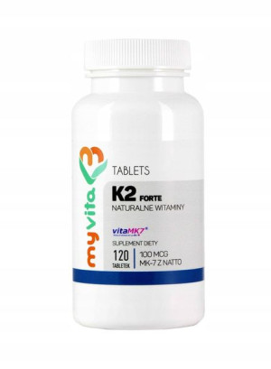 WITAMINA K2 MK-7 FORTE z Natto 120 tabletek Kości MYVITA