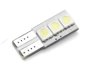 Żarówka samochodowa LED W5W T10 3 SMD 5050 CANBUS