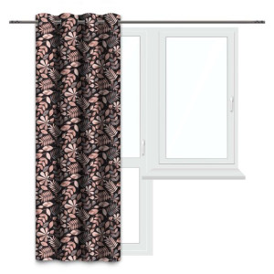 ZASŁONA gotowa na PRZELOTKACH kółka ZASŁONY do salonu 140x230 D404-306-01