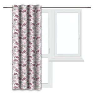 ZASŁONA gotowa na PRZELOTKACH kółka ZASŁONY do salonu 140x230 D404-308-01