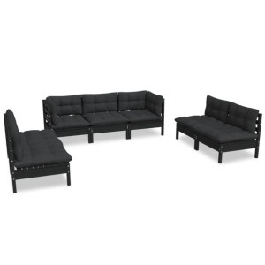 7-cz. zestaw wypoczynkowy do ogrodu, z poduszkami,