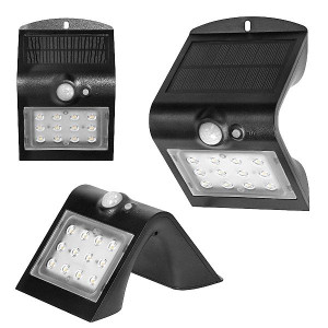 ORNO SILOE LED 1,5W Lampa Solarna Czujnik ruchu 190lm IP65 4000K Czarna