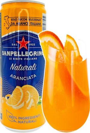 Napój ARANCIATA 330ml SANPELLEGRINO puszka WŁOCHY