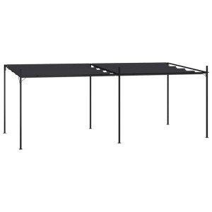 Altana z rozsuwanym dachem, 600x300x233 cm, antrac