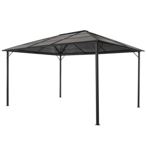 Altana ogrodowa z zadaszeniem, aluminiowa 4 x 3 x