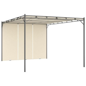 Altana ogrodowa z zasłoną boczną, 4 x 3 x 2,25 m,