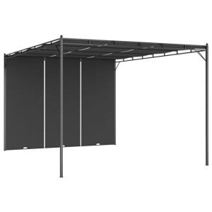 Altana ogrodowa z zasłoną boczną, 4 x 3 x 2,25 m,