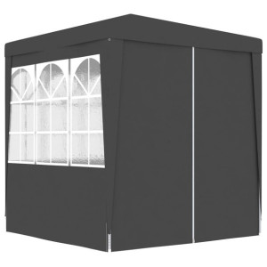 Namiot imprezowy ze ściankami, 2x2 m, antracyt, 90