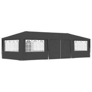 Namiot imprezowy ze ściankami, 4x9 m, antracytowy,