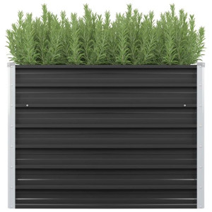 Podwyższona donica, antracyt, 100x40x77 cm, galwanizowana stal