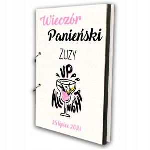 Album Drewniany Biały Wieczór Panieński Nadruk