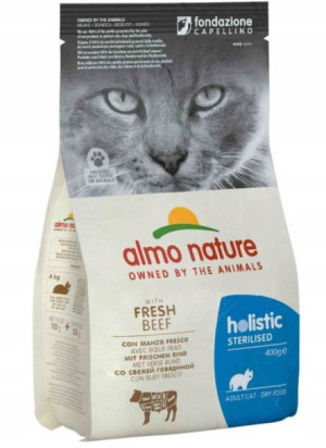Almo Nature Sterilised z wołowiną dla kota 400g