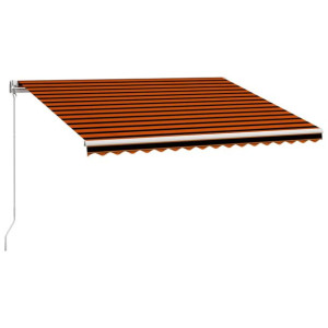 Ręcznie zwijana markiza, 450 x 300 cm, pomarańczow