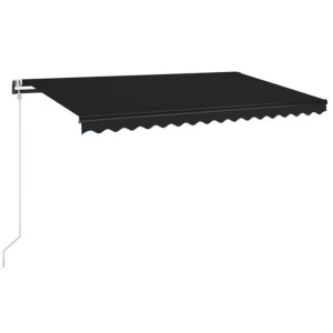 Automatycznie zwijana markiza, 450x350 cm, antracy