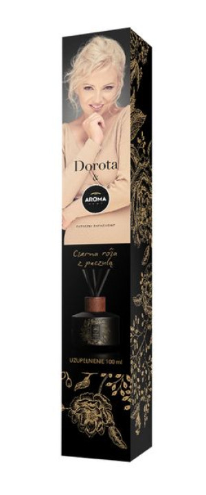 AROMA Home&Dorota RÓŻA Z PACZULĄ REFILL Patyczki Zapachowe 100 ml