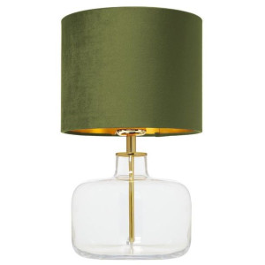 Stolikowa lampa biurkowa LORA 41074113 oliwkowa lampka stojąca