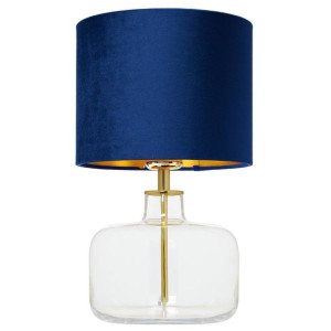 Granatowa lampa stołowa LORA 41076112 lampka do przedpokoju