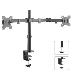 Uchwyt biurkowy do 2 monitorów Maclean MC-754 (13" - 32"  max. 8kg)