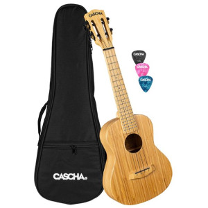 Cascha HH 2313 Bamboo Natural Ukulele Koncertowe SET