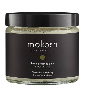 Mokosh peeling solny zielona kawa z tabaką 300g