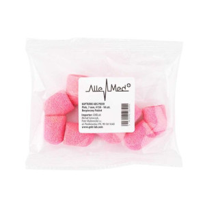 Kapturki do pedicure 7 mm gradacja 150 10 szt ABS Podo AlleMed Różowy Pink