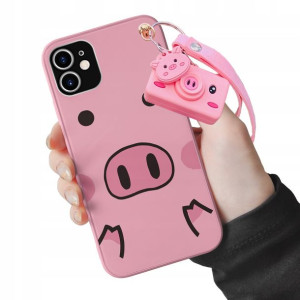 Etui ŚWINKA brelok do Iphone 11 pro Max