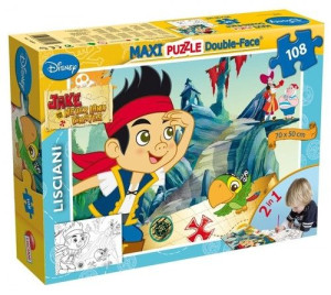 Puzzle dwustronne 108 Jake i Piraci z Nibylandii