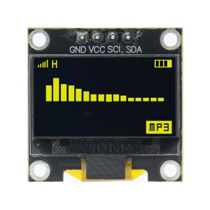 Wyświetlacz OLED 0.96" 128x64 I2C Żółty NEW