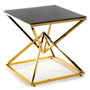 Stolik kawowy metal złoty Maxime 60 cm