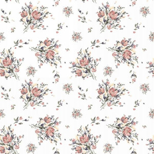 Tapeta Vintage Flowers BW