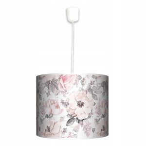 Lampa wisząca Szare kwiaty mała FL