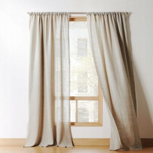 Komplet Zasłon beż melanż 175x250 + taśma