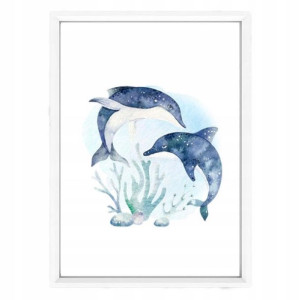 Plakat Morska Przygoda Delfiny A3