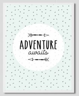 Plakat w ramce Adventura awaits 1 A4