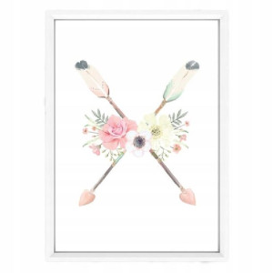 Plakat w ramce Arrows Flowers 1 A4