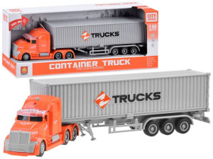 Autko TIR + naczepa z dźwięk światło A3832
