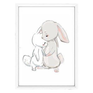 Plakat w ramce Cute Bunny 3 A3