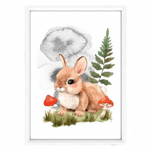 Plakat w ramce Little Bunny A4