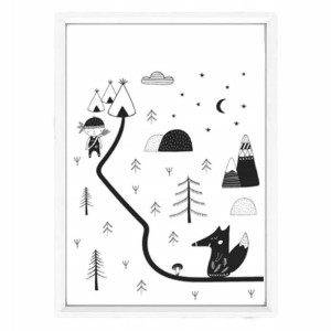 Plakat w ramce Little Explorer 3 A3