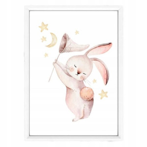 Plakat w ramce My little bunny 3 A4