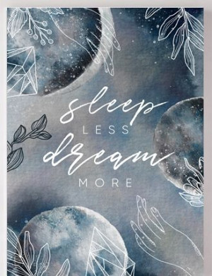 Plakat w ramce Sleep Less Dream More A4