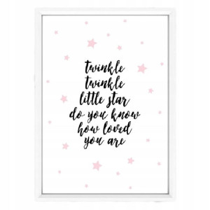 Plakat w ramce Twinkle twinkle 1 A3