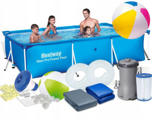 Basen ogrodowy stelaż 300x201x66cm Bestway 56404