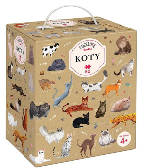 Puzzlove CzuCzu Koty 60 el. Puzzle dla dzieci CzuCzu
