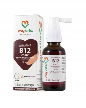 MYVITA Witamina B12 Metylokobalamina Krople 30ml