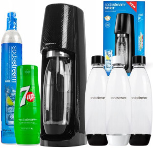 Sodastream Spirit Saturator Wody Syfon + Dodatki