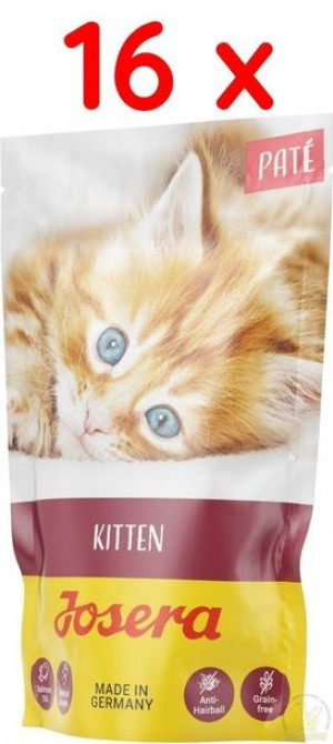 JOSERA Pate Kitten z olejem z łososia - zestaw 16x85g